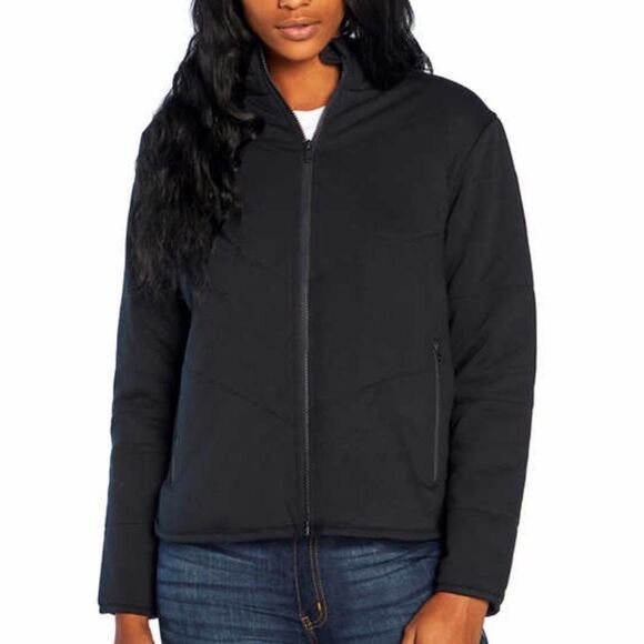 NWT 🏷 Quilted Knit Black Jacket, Brand: Three Dots, Women’s Small - Picture 4 of 6